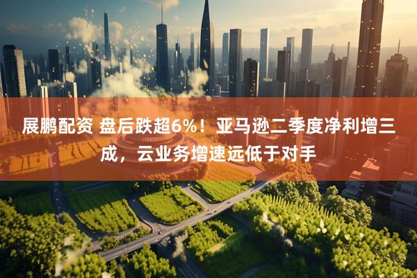 展鹏配资 盘后跌超6%！亚马逊二季度净利增三成，云业务增速远低于对手