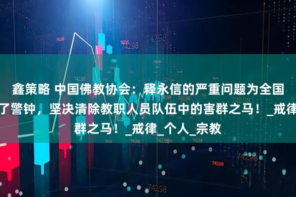 鑫策略 中国佛教协会:释永信的严重问题为全国佛教界敲响了警钟,坚决清除教职人员队伍中的害群之马!_戒律_个人_宗教